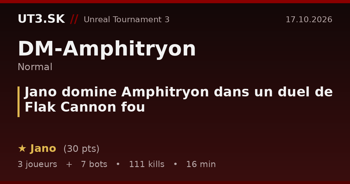 Jano domine Amphitryon dans un duel de Flak Cannon fou