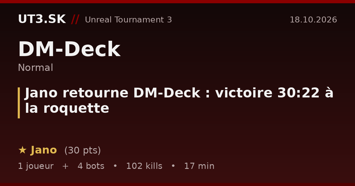 Jano retourne DM-Deck : victoire 30:22 à la roquette