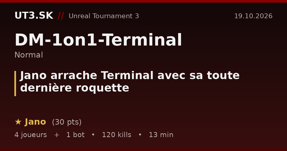 Jano arrache Terminal avec sa toute dernière roquette