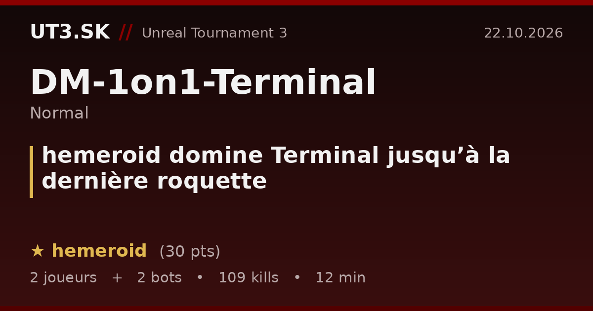 hemeroid domine Terminal jusqu’à la dernière roquette