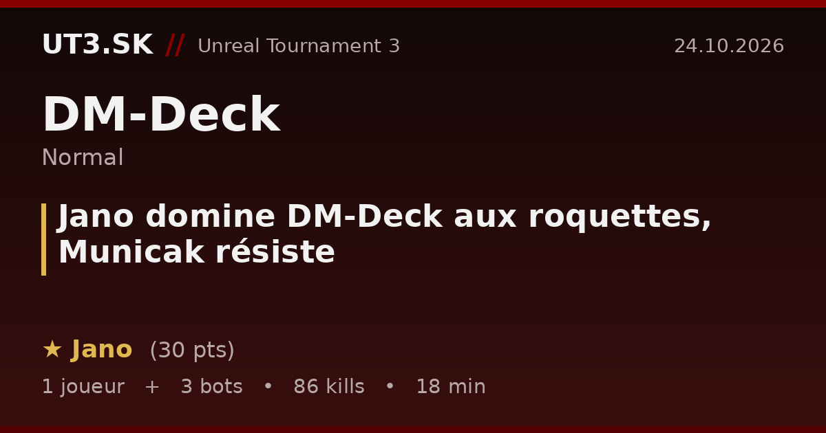 Jano domine DM-Deck aux roquettes, Municak résiste