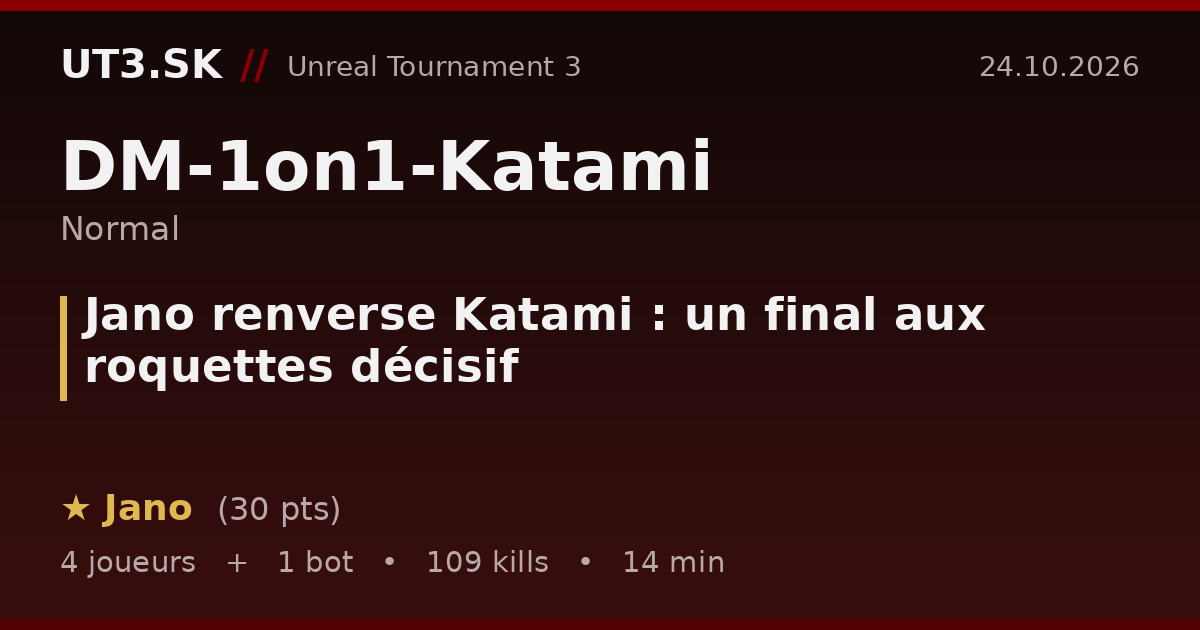 Jano renverse Katami : un final aux roquettes décisif