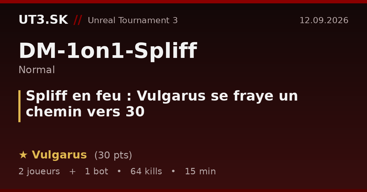 Spliff en feu : Vulgarus se fraye un chemin vers 30