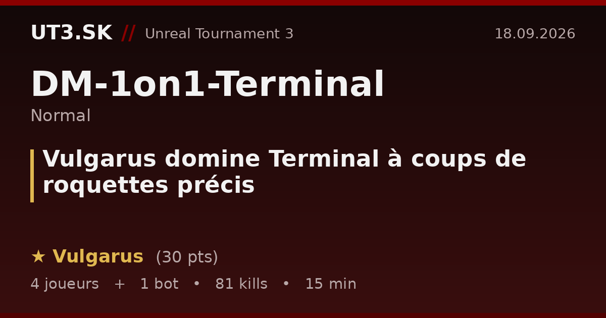 Vulgarus domine Terminal à coups de roquettes précis