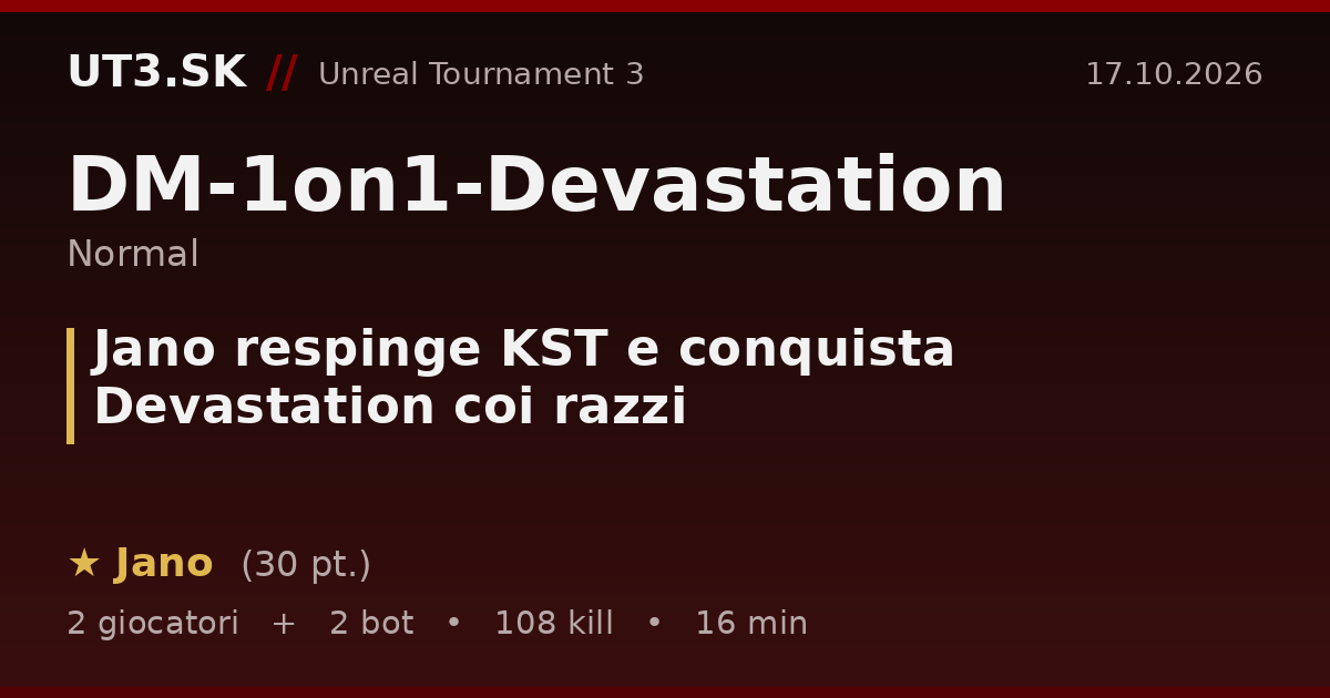 Jano respinge KST e conquista Devastation coi razzi