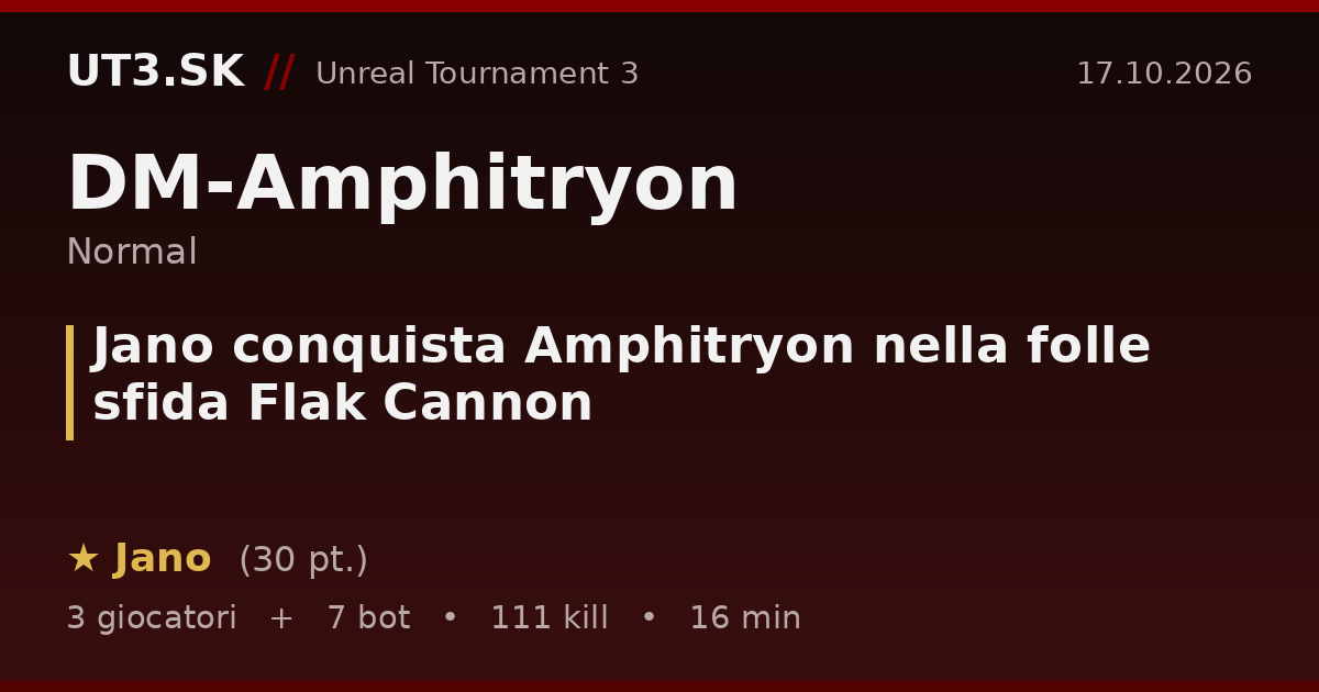 Jano conquista Amphitryon nella folle sfida Flak Cannon