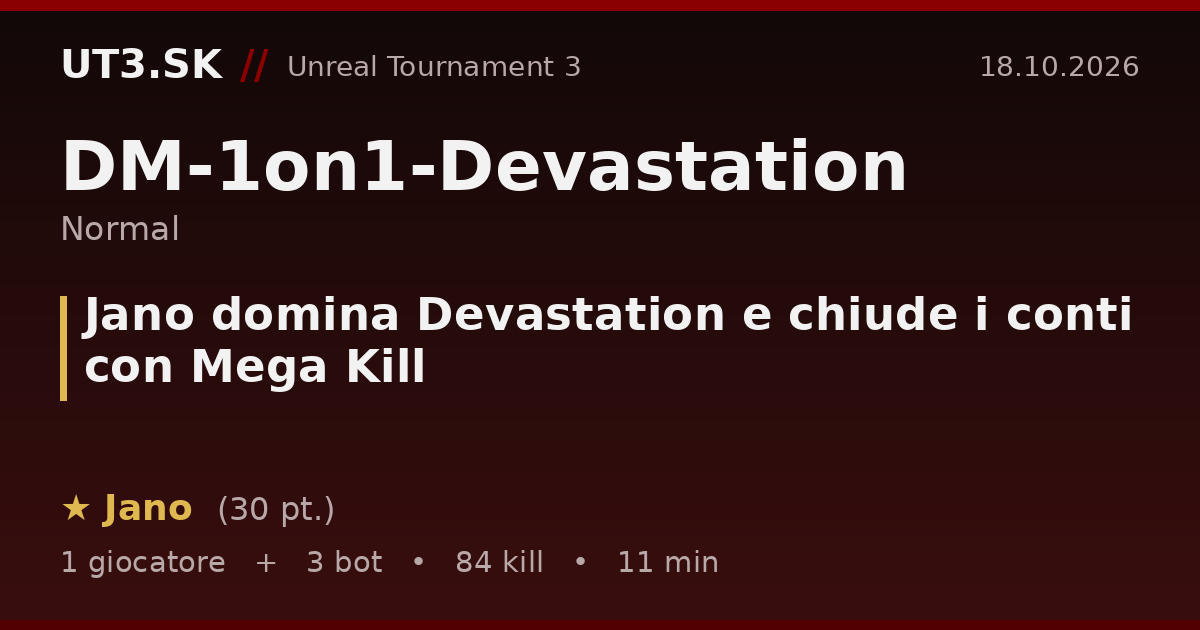 Jano domina Devastation e chiude i conti con Mega Kill