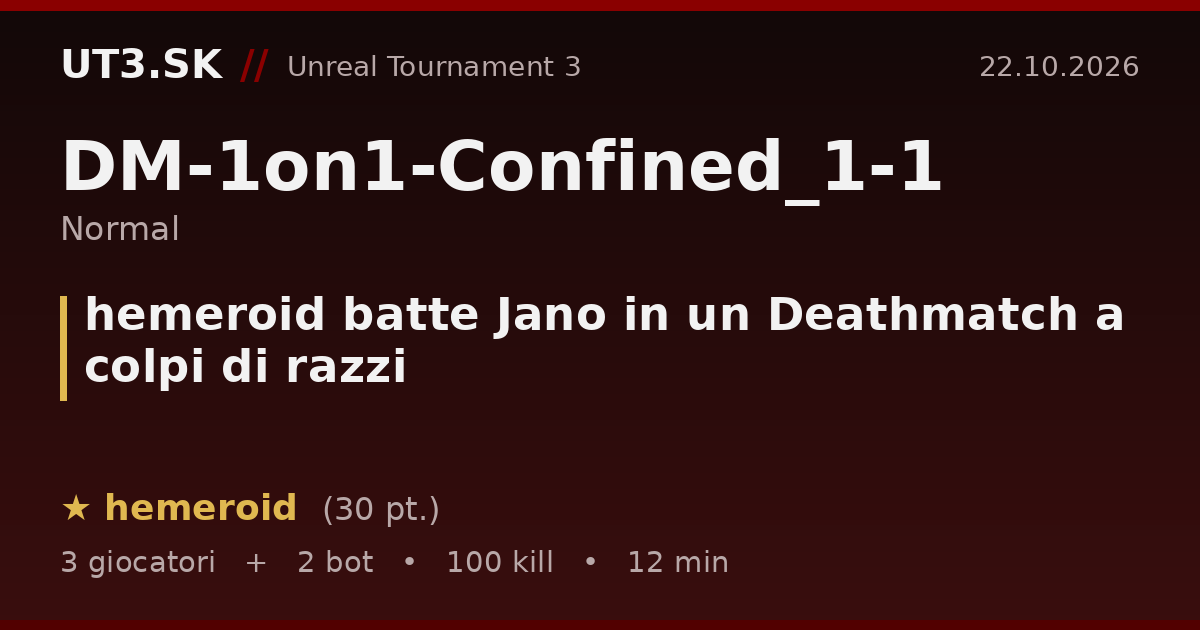 hemeroid batte Jano in un Deathmatch a colpi di razzi