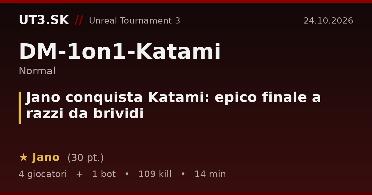 Jano conquista Katami: epico finale a razzi da brividi