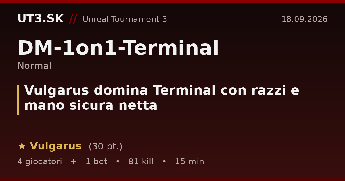 Vulgarus domina Terminal con razzi e mano sicura netta