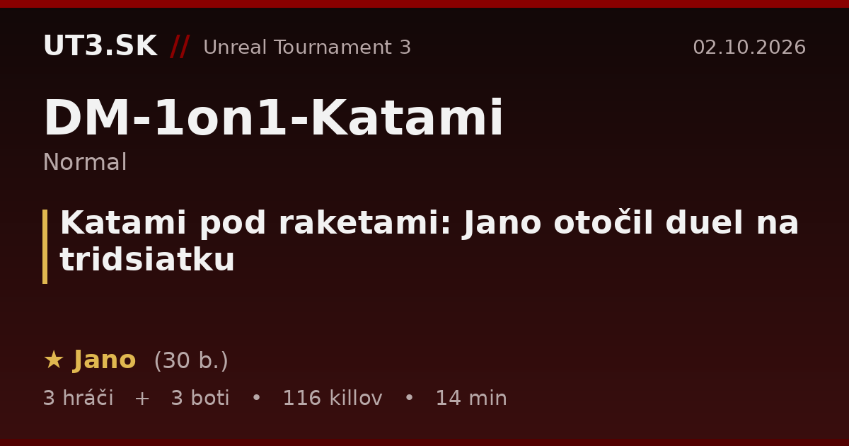 Katami pod raketami: Jano otočil duel na tridsiatku