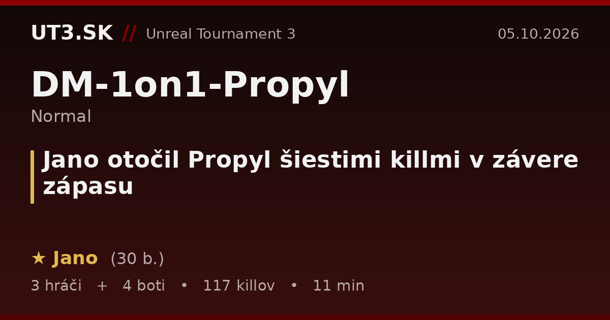 Jano otočil Propyl šiestimi killmi v závere zápasu