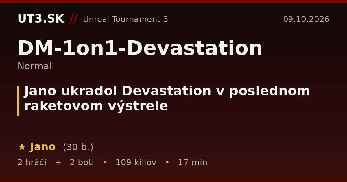Jano ukradol Devastation v poslednom raketovom výstrele