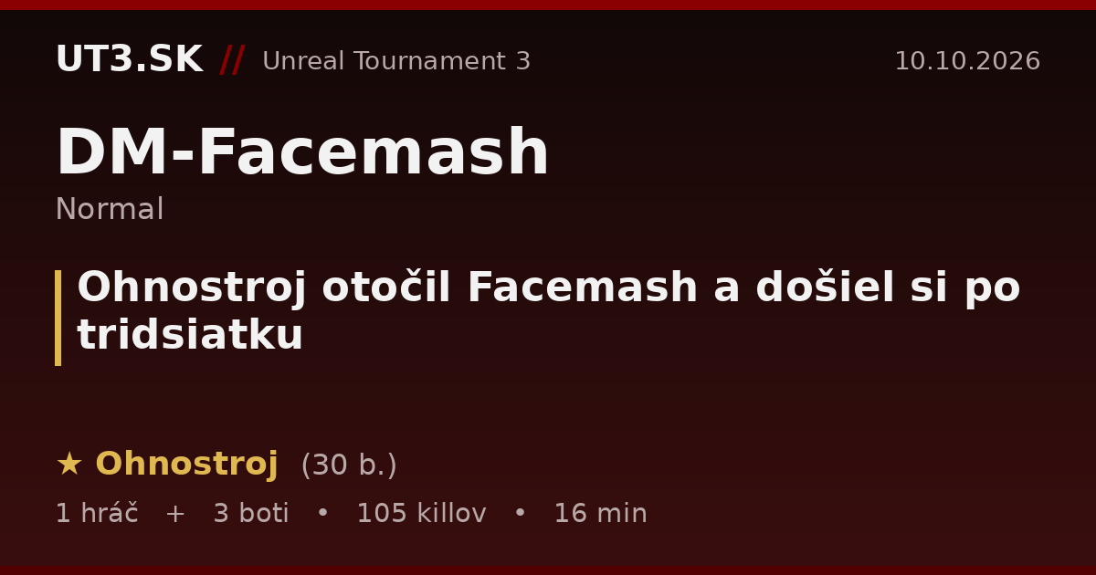 Ohnostroj otočil Facemash a došiel si po tridsiatku