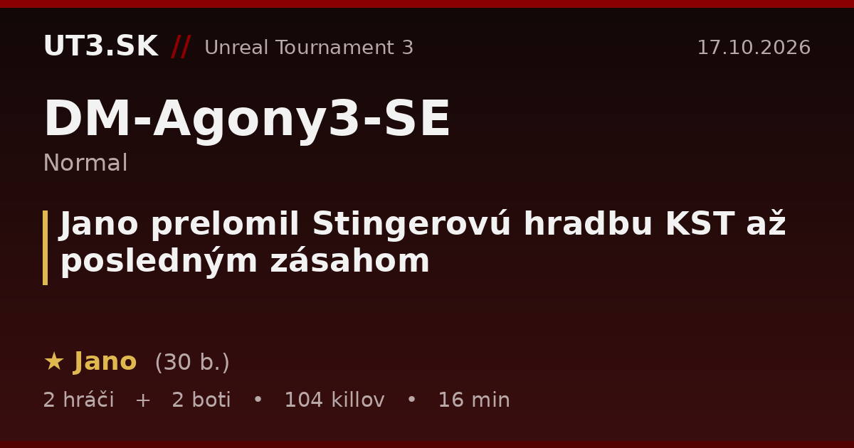 Jano prelomil Stingerovú hradbu KST až posledným zásahom