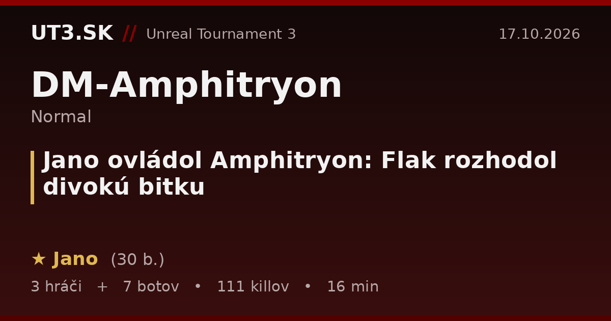 Jano ovládol Amphitryon: Flak rozhodol divokú bitku