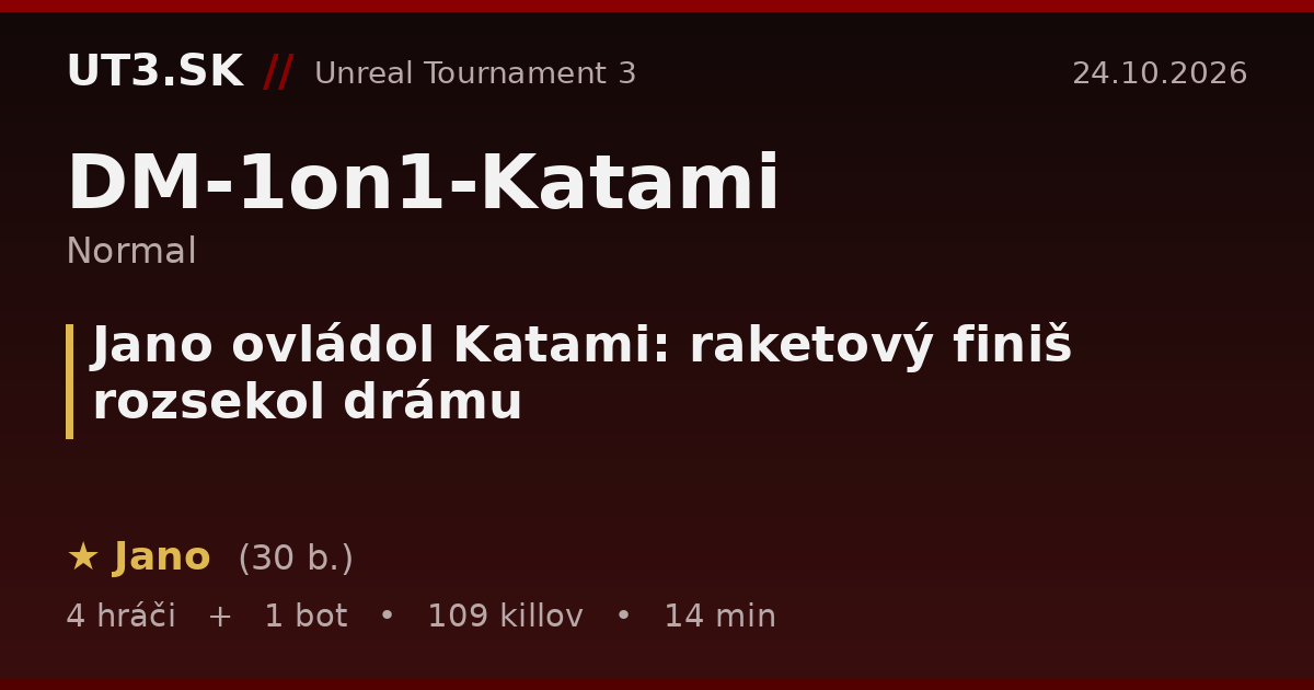 Jano ovládol Katami: raketový finiš rozsekol drámu