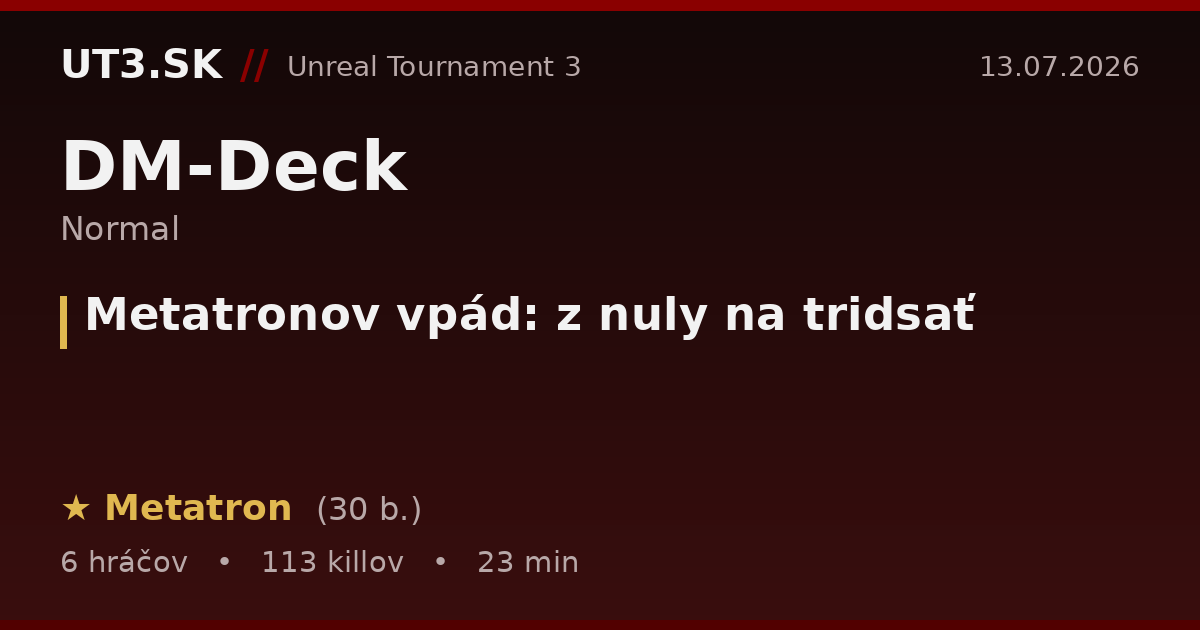Metatronov vpád: z nuly na tridsať