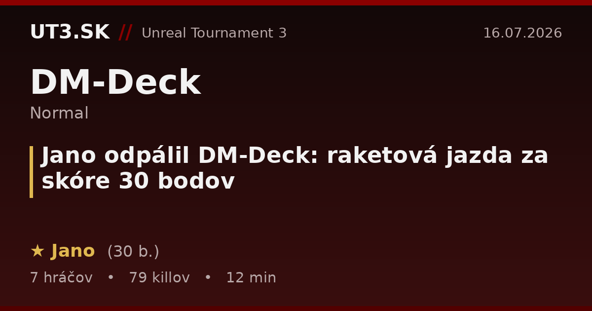 Jano odpálil DM-Deck: raketová jazda za skóre 30 bodov