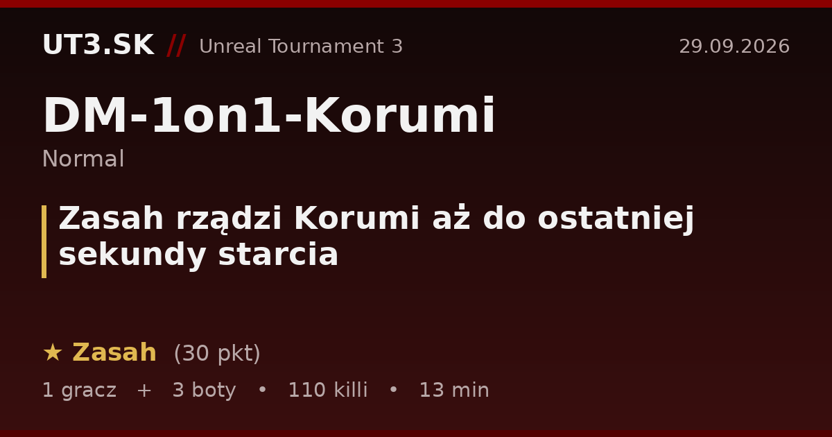 Zasah rządzi Korumi aż do ostatniej sekundy starcia