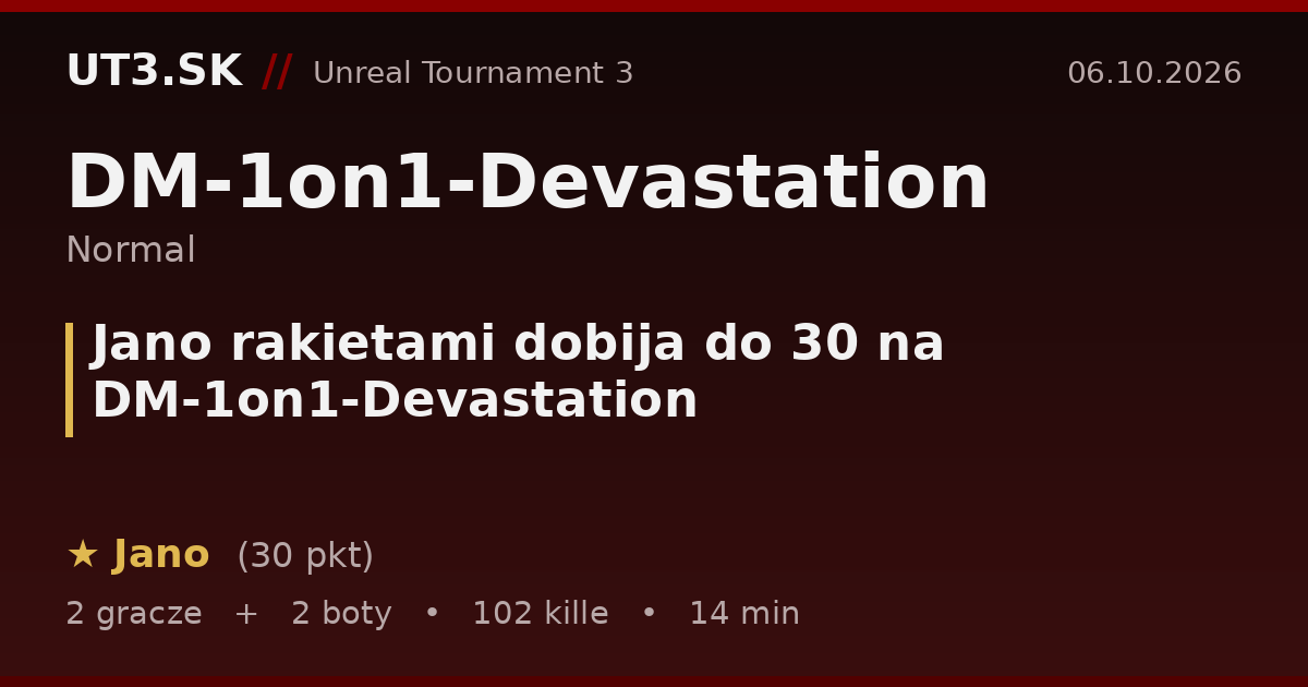 Jano rakietami dobija do 30 na DM-1on1-Devastation