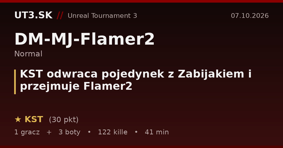 KST odwraca pojedynek z Zabijakiem i przejmuje Flamer2