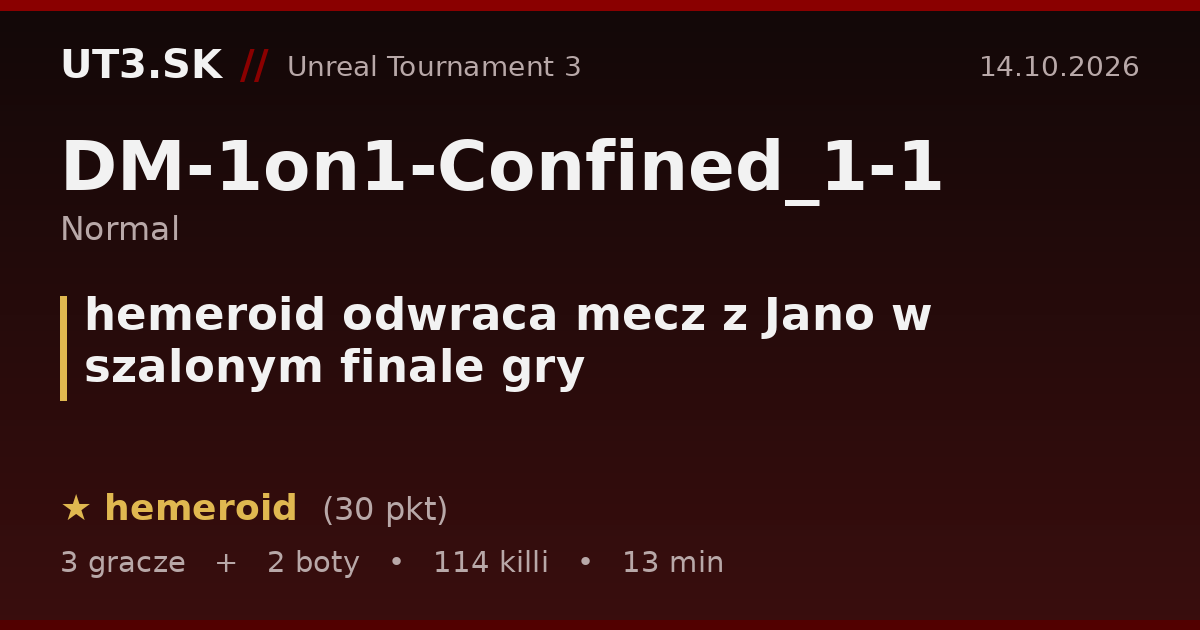 hemeroid odwraca mecz z Jano w szalonym finale gry