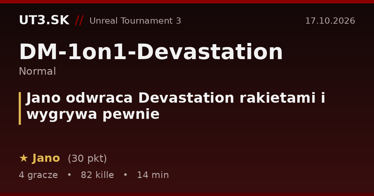 Jano odwraca Devastation rakietami i wygrywa pewnie