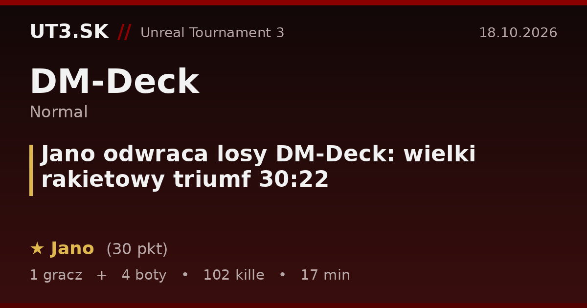 Jano odwraca losy DM-Deck: wielki rakietowy triumf 30:22