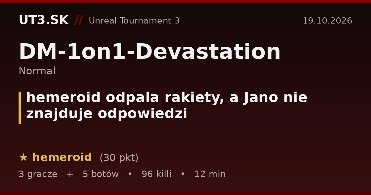 hemeroid odpala rakiety, a Jano nie znajduje odpowiedzi