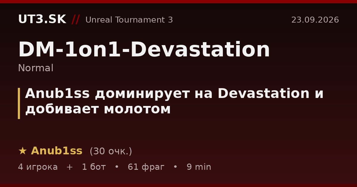 Anub1ss доминирует на Devastation и добивает молотом