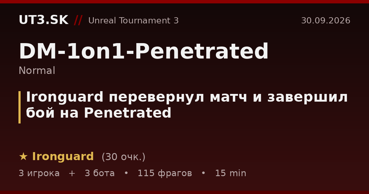 Ironguard перевернул матч и завершил бой на Penetrated