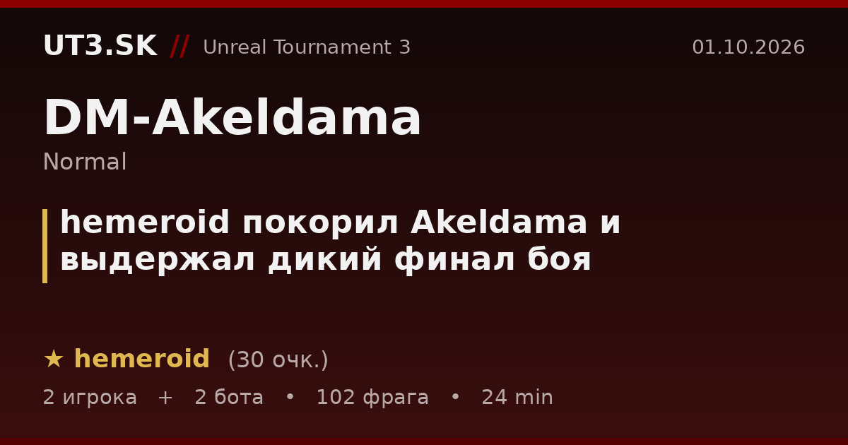 hemeroid покорил Akeldama и выдержал дикий финал боя
