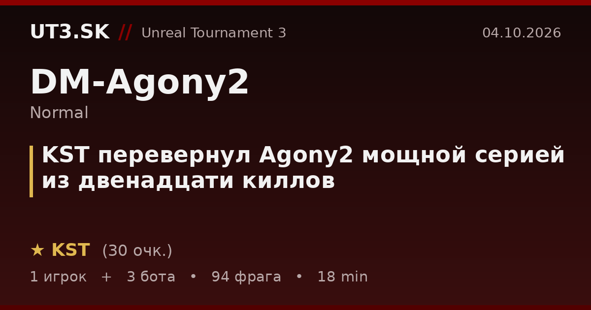 KST перевернул Agony2 мощной серией из двенадцати киллов