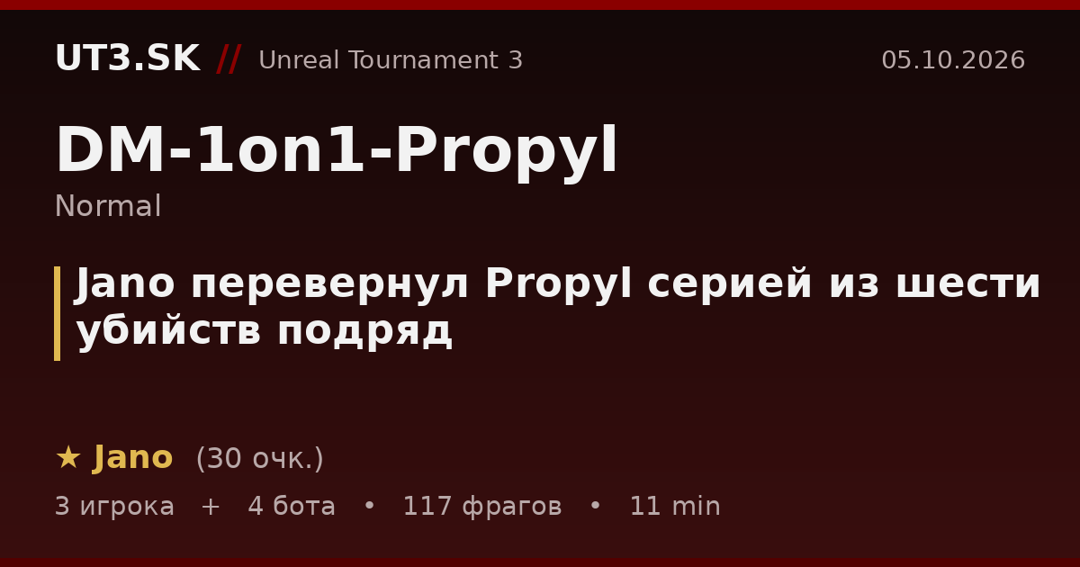 Jano перевернул Propyl серией из шести убийств подряд