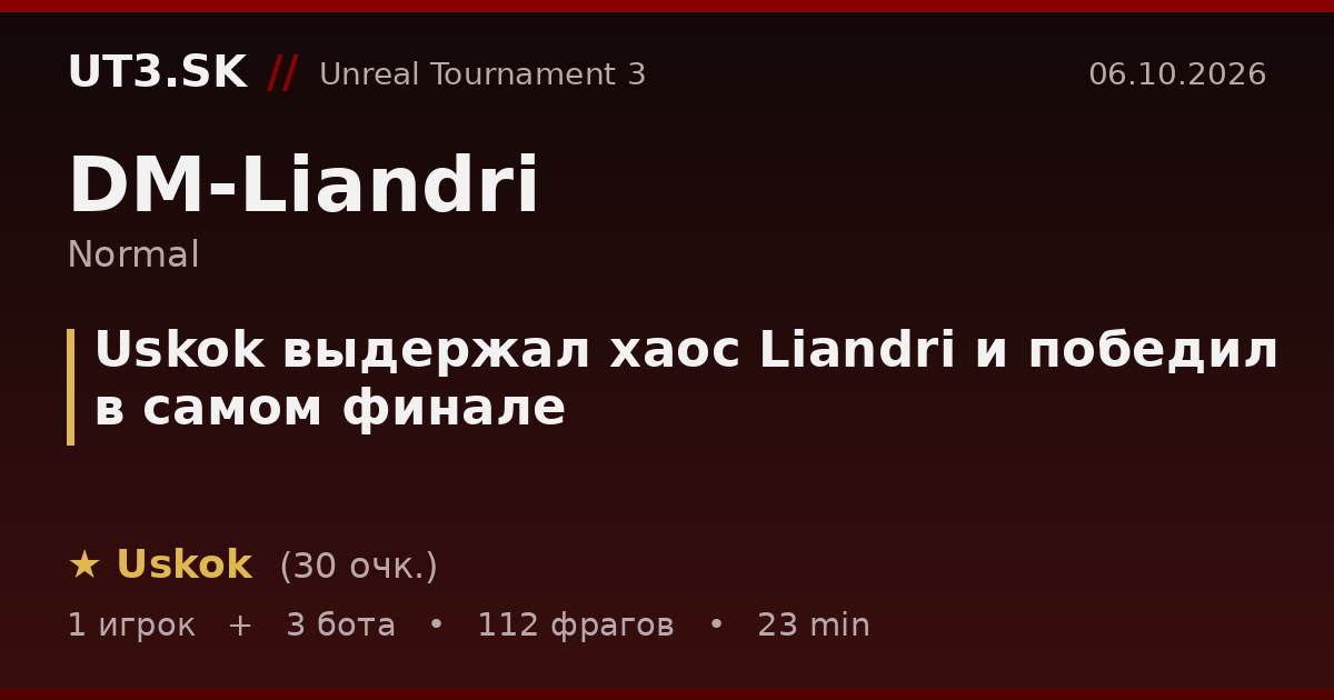 Uskok выдержал хаос Liandri и победил в самом финале