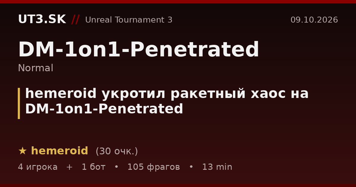hemeroid укротил ракетный хаос на DM-1on1-Penetrated