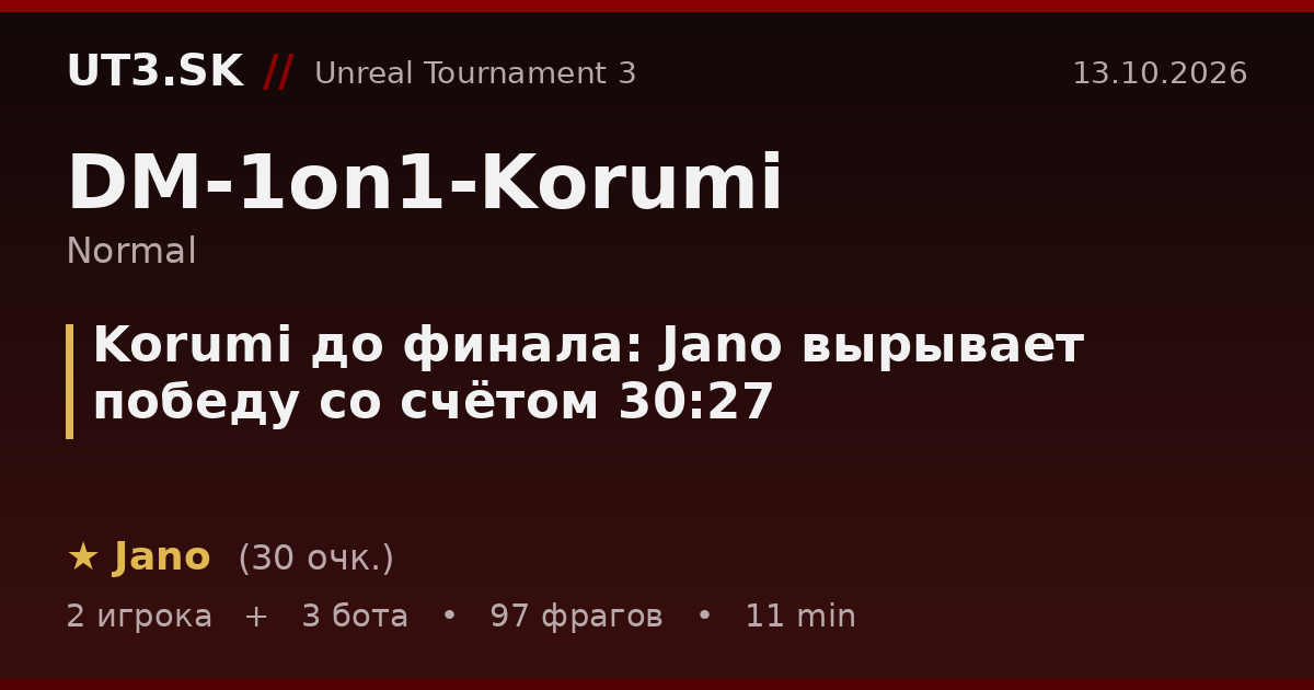 Korumi до финала: Jano вырывает победу со счётом 30:27
