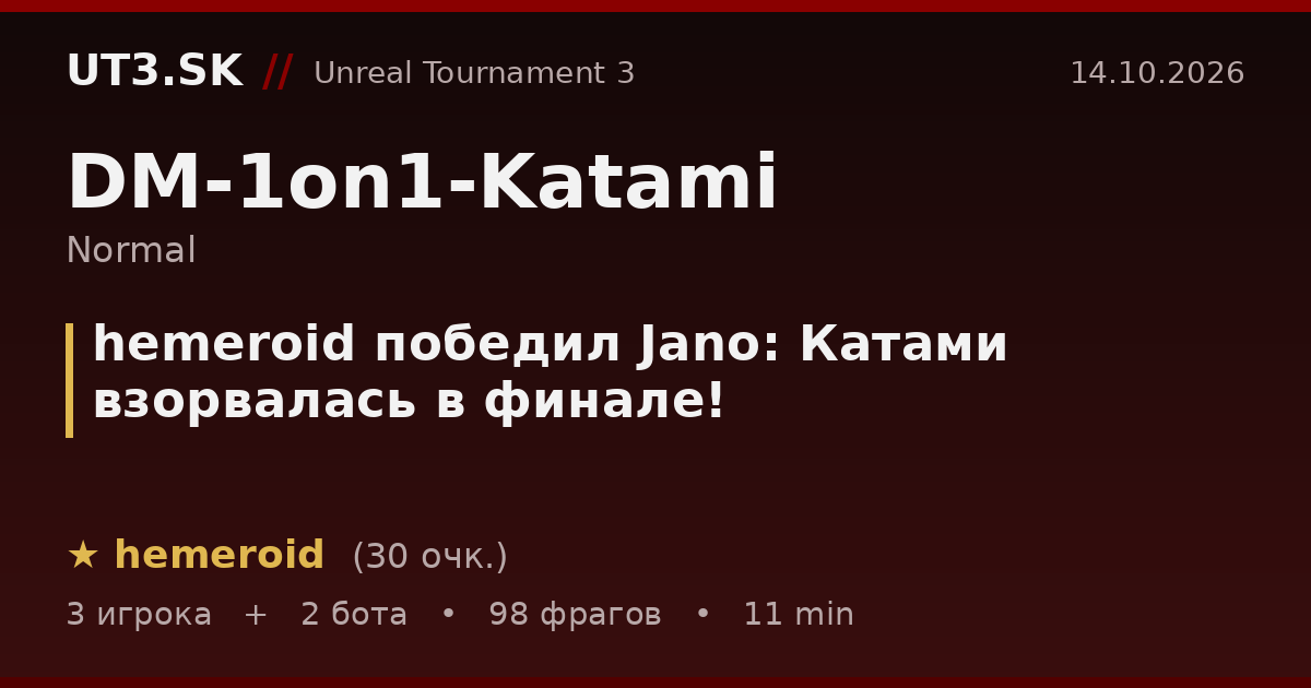 hemeroid победил Jano: Катами взорвалась в финале!