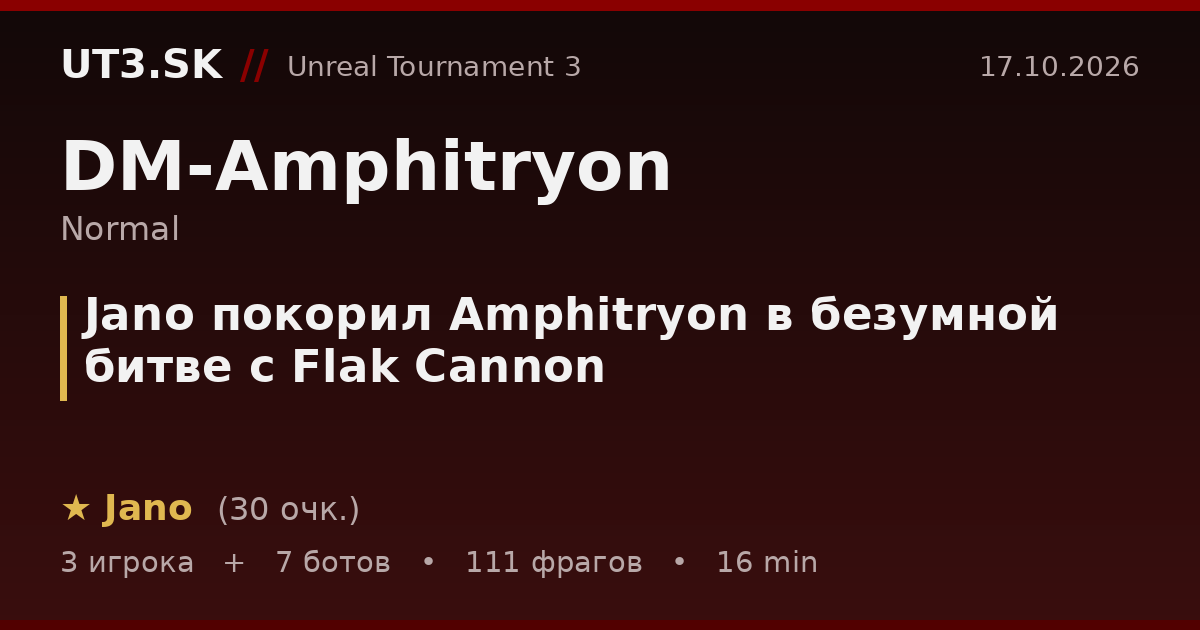 Jano покорил Amphitryon в безумной битве с Flak Cannon