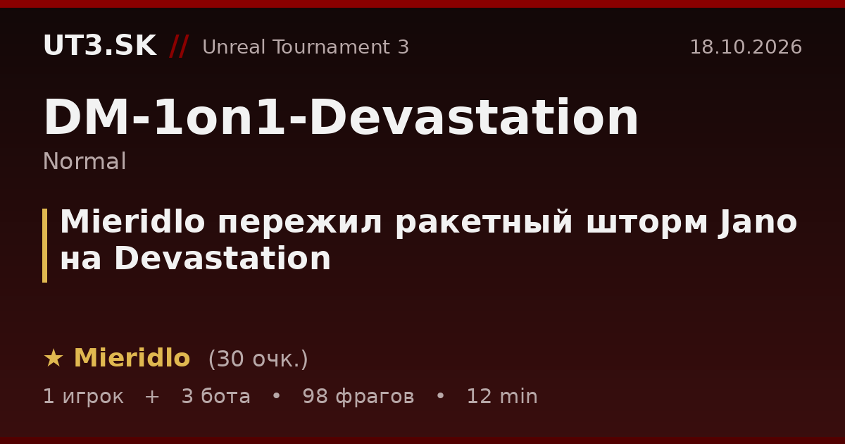 Mieridlo пережил ракетный шторм Jano на Devastation