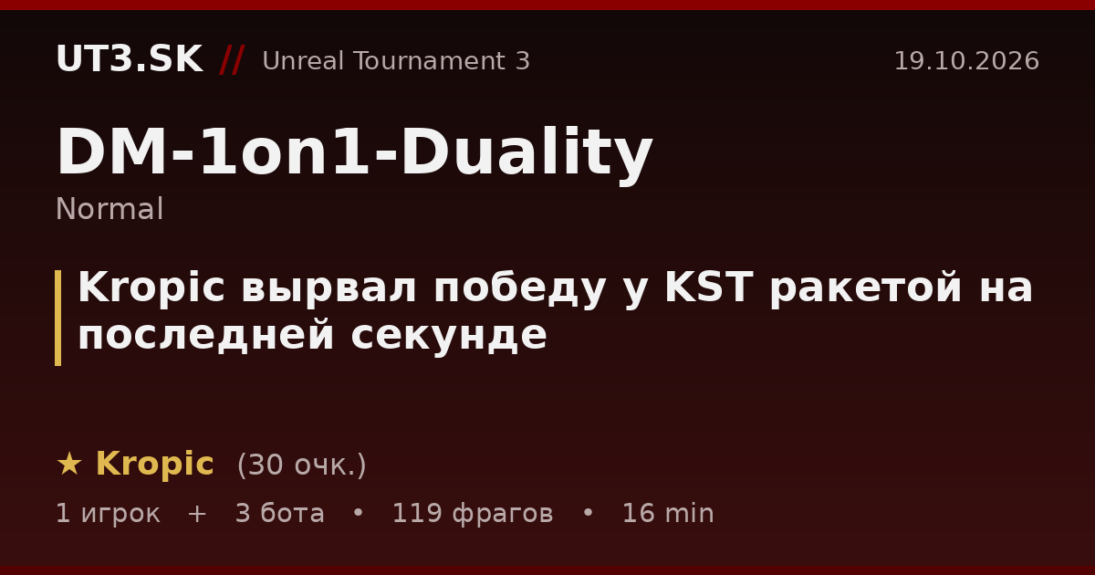 Kropic вырвал победу у KST ракетой на последней секунде