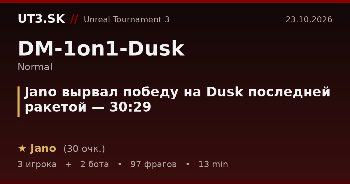 Jano вырвал победу на Dusk последней ракетой — 30:29