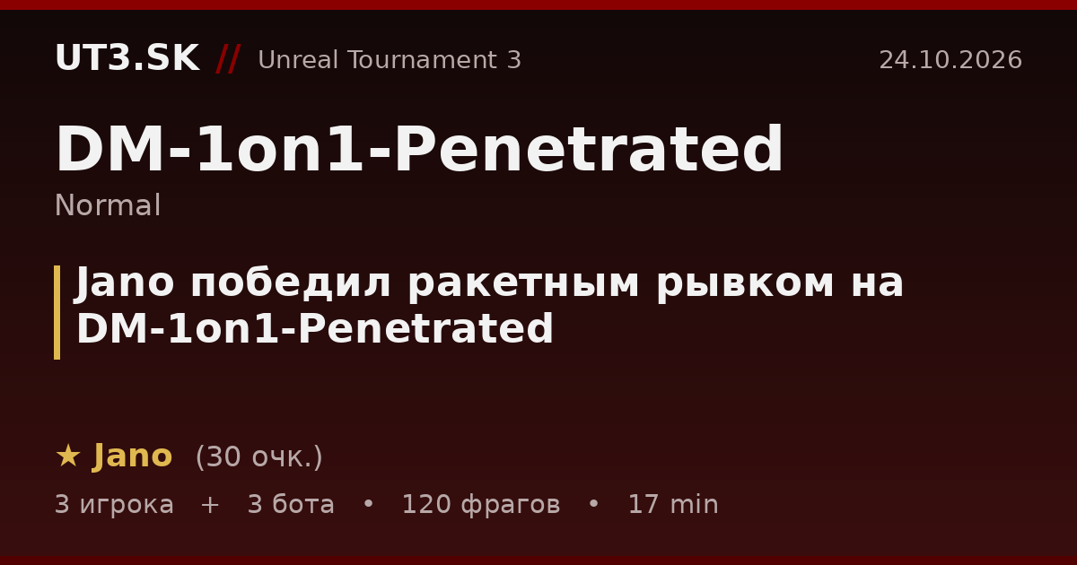 Jano победил ракетным рывком на DM-1on1-Penetrated