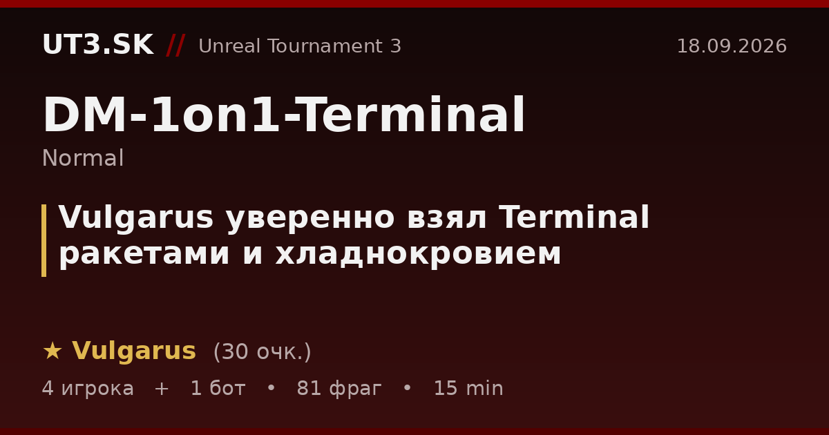 Vulgarus уверенно взял Terminal ракетами и хладнокровием