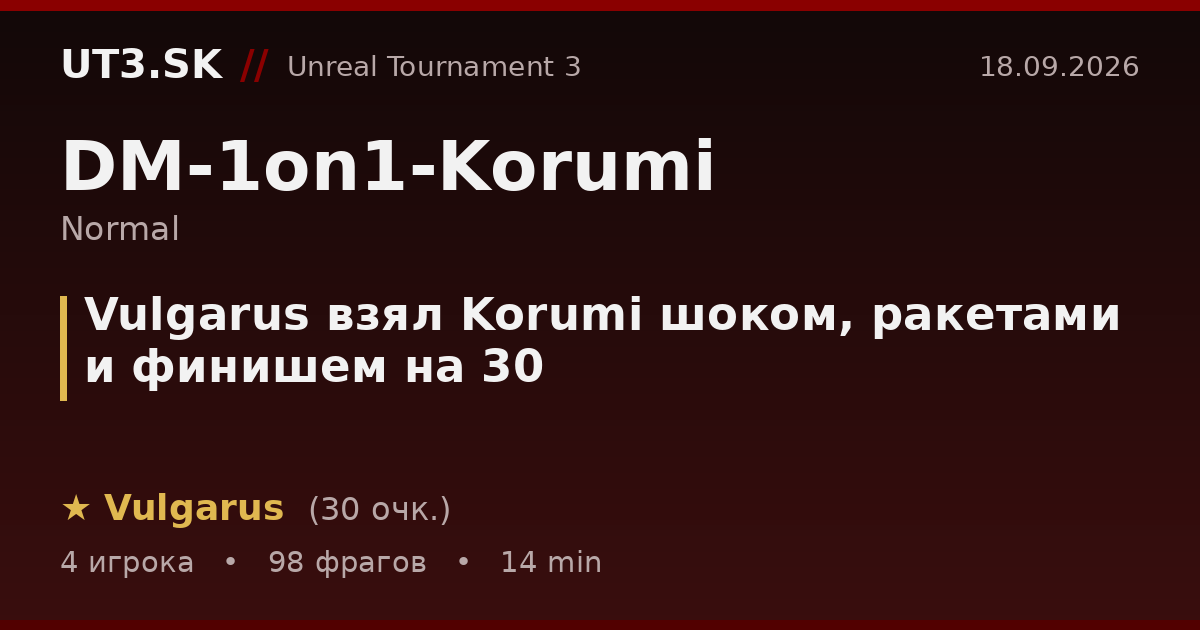 Vulgarus взял Korumi шоком, ракетами и финишем на 30